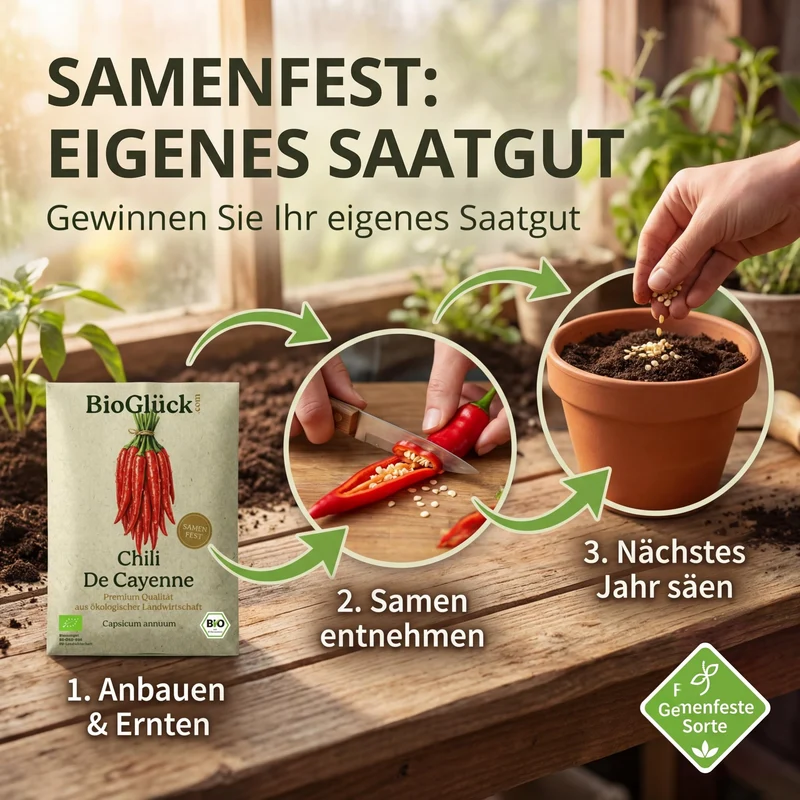 Bio-Chili 'De Cayenne' – Samenfestes Bio-Saatgut