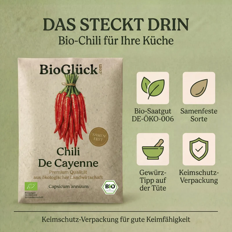 Bio-Chili 'De Cayenne' – Samenfestes Bio-Saatgut