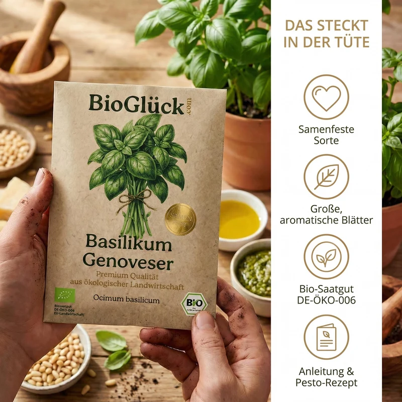 Bio-Basilikum 'Genoveser' – Samenfestes Bio-Saatgut