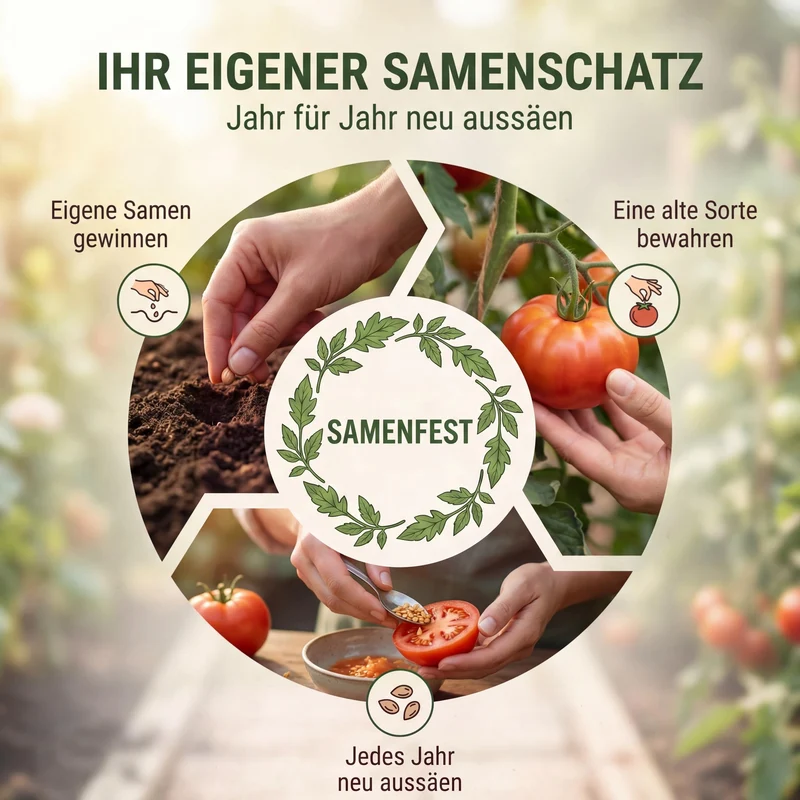Bio-Tomate 'Berner Rose' – Samenfestes Bio-Saatgut