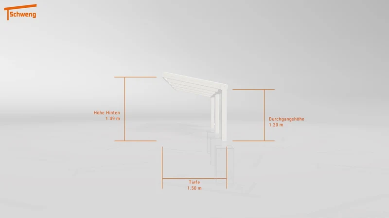 #DE Schweng Terrassenüberdachung S350 (ID 3353vx)