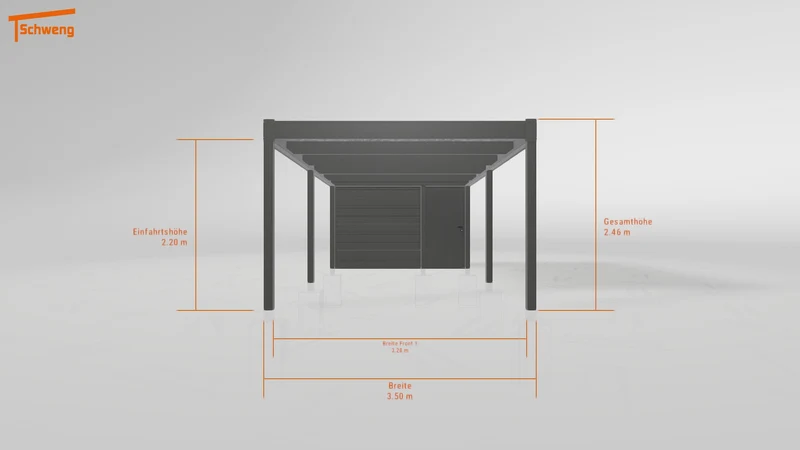 #AT Schweng Flachdachcarport C600 (ID k242zj) #MTG