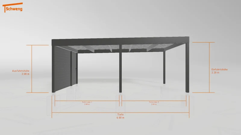 #AT Schweng Flachdachcarport C600 (ID k242zj) #MTG