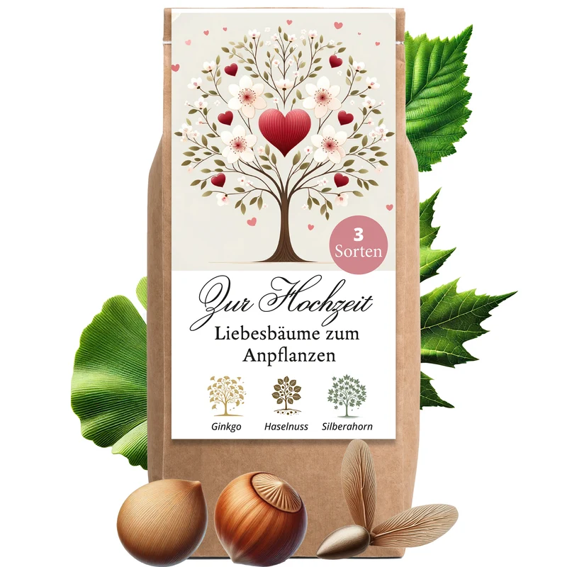 Liebesbäume zum Anpflanzen, Geschenk zur Hochzeit