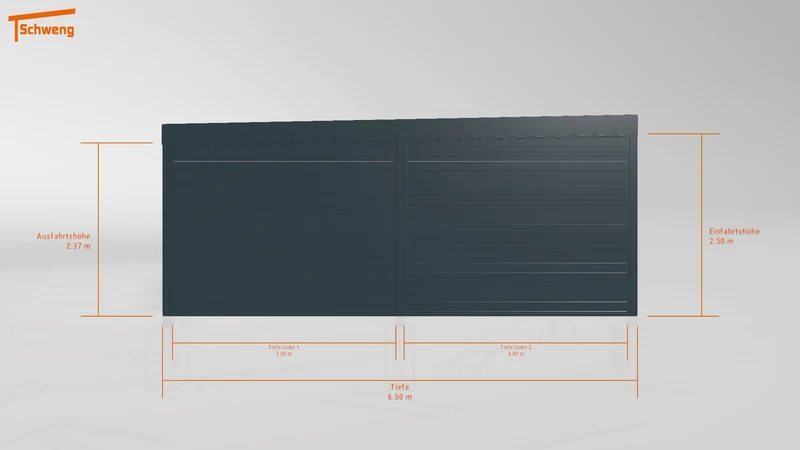 #DE Schweng Flachdachcarport C600 (ID g72jq4)