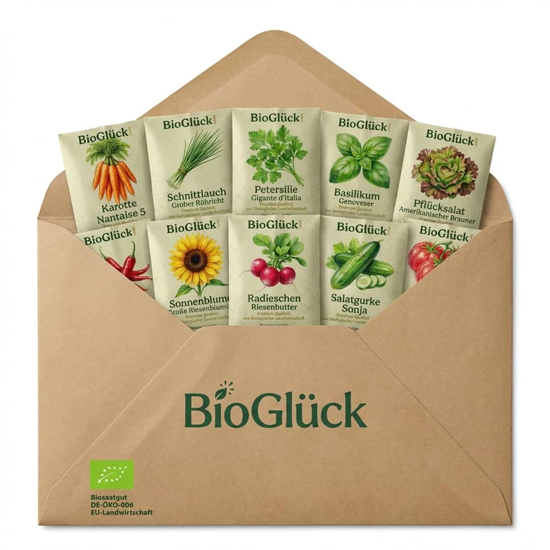 Bio-Saatgut Komplettset "Unsere Besten" – 10 Sorten Selbstversorger-Box