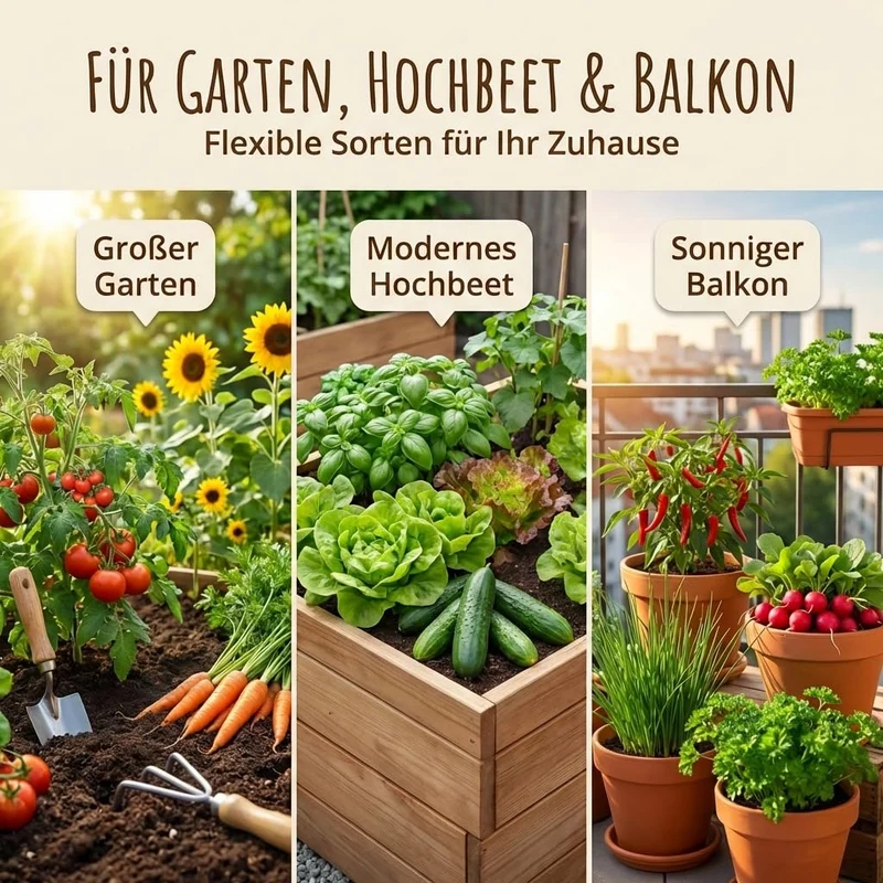 Bio-Saatgut Komplettset "Unsere Besten" – 10 Sorten Selbstversorger-Box