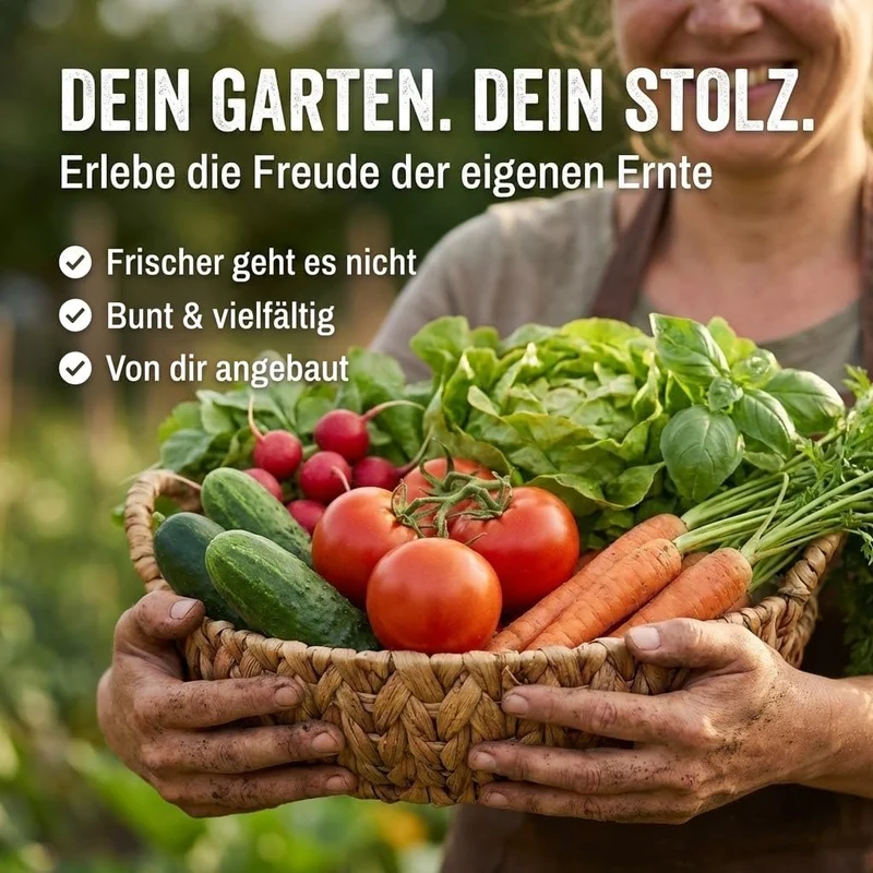 Bio-Saatgut Komplettset "Unsere Besten" – 10 Sorten Selbstversorger-Box