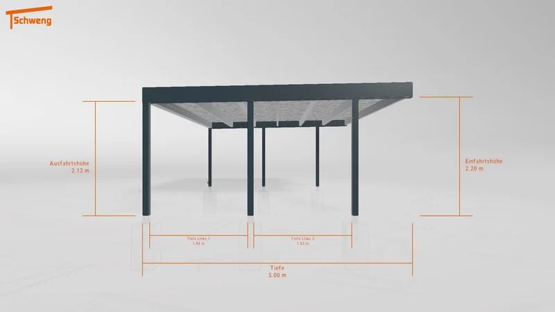 #DE Schweng Flachdachcarport C600+ (ID 77j7rp) #MTG