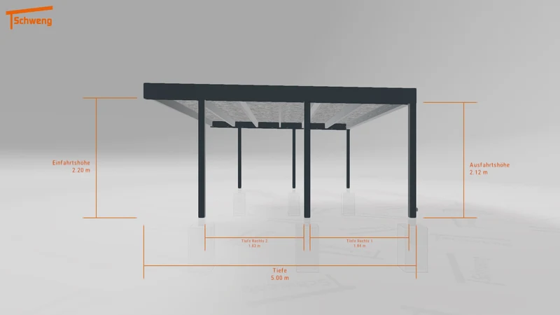 #DE Schweng Flachdachcarport C600+ (ID 77j7rp) #MTG