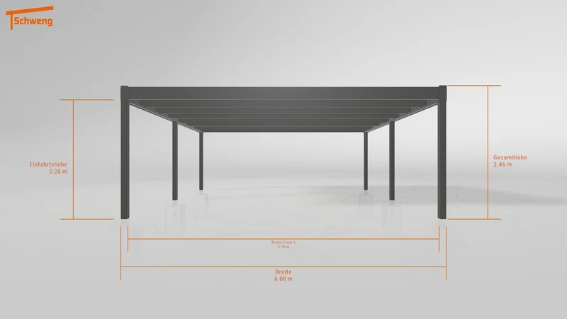 #DE Schweng Flachdachcarport C600+ (ID 5mxmk3) #MTG