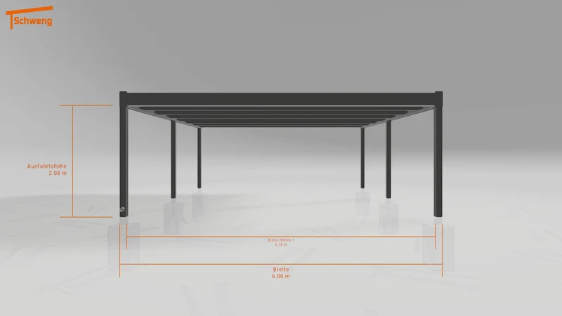 #DE Schweng Flachdachcarport C600+ (ID 5mxmk3) #MTG
