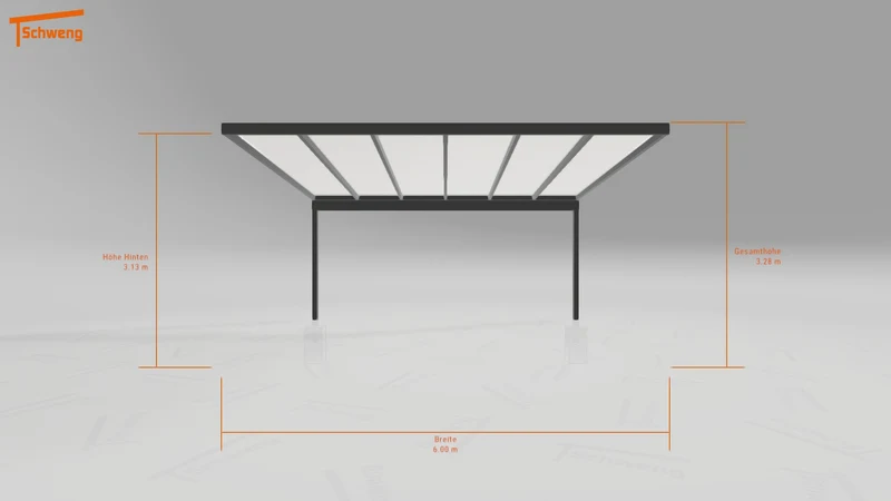 #DE Schweng Pultdachcarport S400 (ID dv478b)