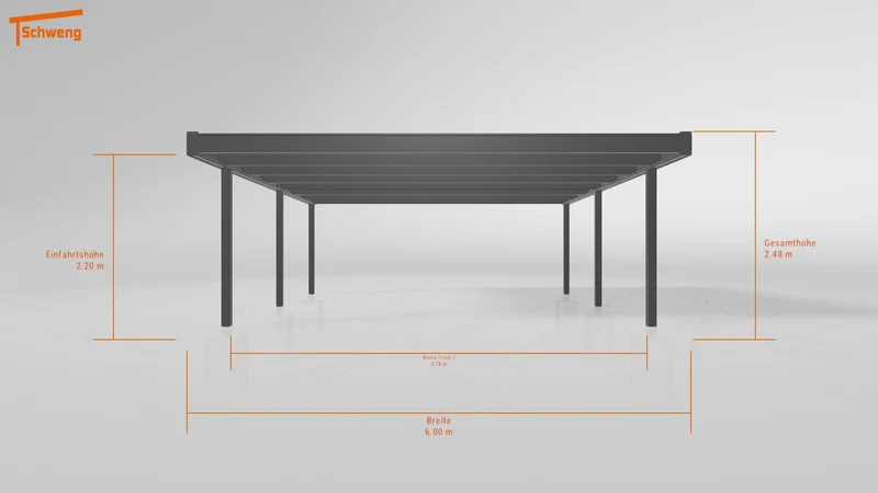 #CH Schweng Flachdachcarport C600 (ID v4mqj7)