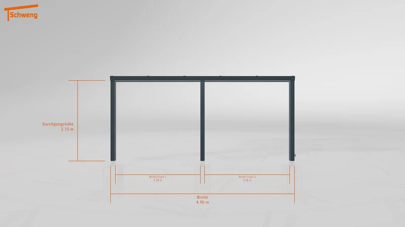 #DE Schweng Terrassenüberdachung S350 (ID 3353by)