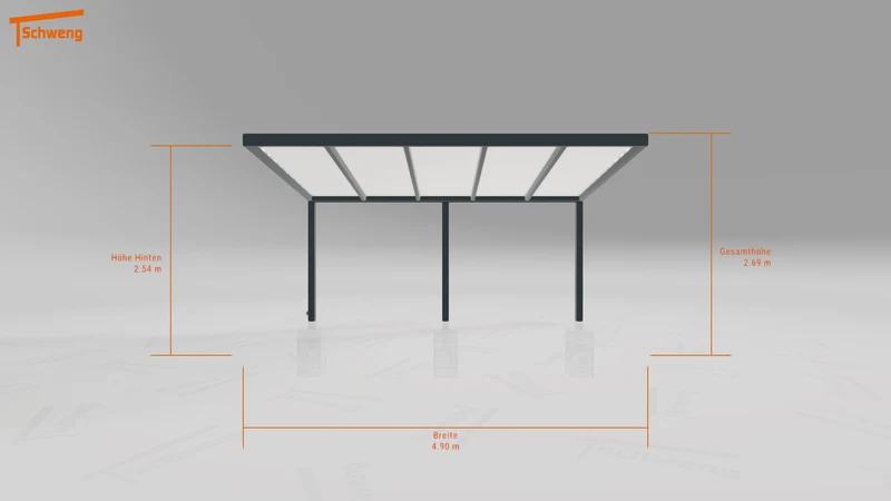 #DE Schweng Terrassenüberdachung S350 (ID 3353by)