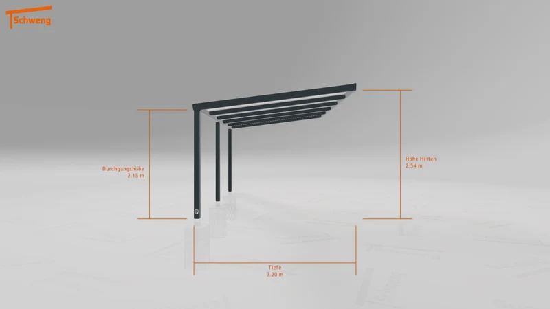 #DE Schweng Terrassenüberdachung S350 (ID 3353by)