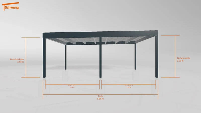 #DE Schweng Flachdachcarport C600 (ID 77j7j5) #MTG