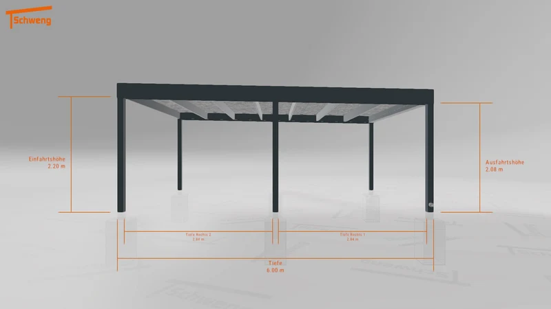 #DE Schweng Flachdachcarport C600 (ID 77j7j5) #MTG