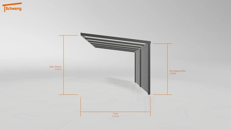 #DE Schweng Pultdachcarport S350 (ID 77j7j7) #MTG