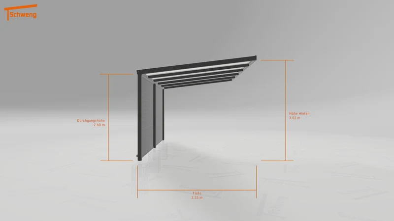 #DE Schweng Pultdachcarport S350 (ID 77j7j7) #MTG
