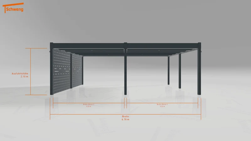 #DE Schweng Flachdachcarport C600 (ID 5mwb3k) #MTG