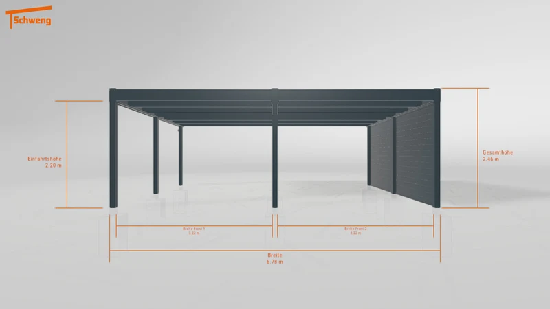 #DE Schweng Flachdachcarport C600 (ID ygnbq4) #MTG