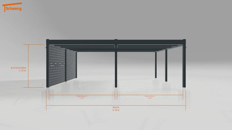 #DE Schweng Flachdachcarport C600 (ID ygnbq4) #MTG