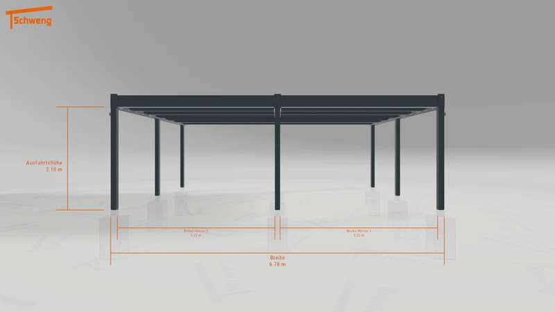 #DE Schweng Flachdachcarport C600 (ID n5xrz7) #MTG