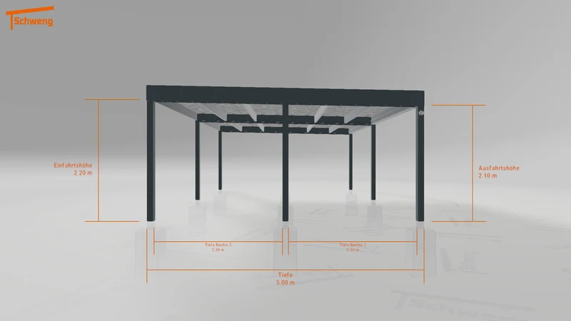 #DE Schweng Flachdachcarport C600 (ID n5xrz7) #MTG