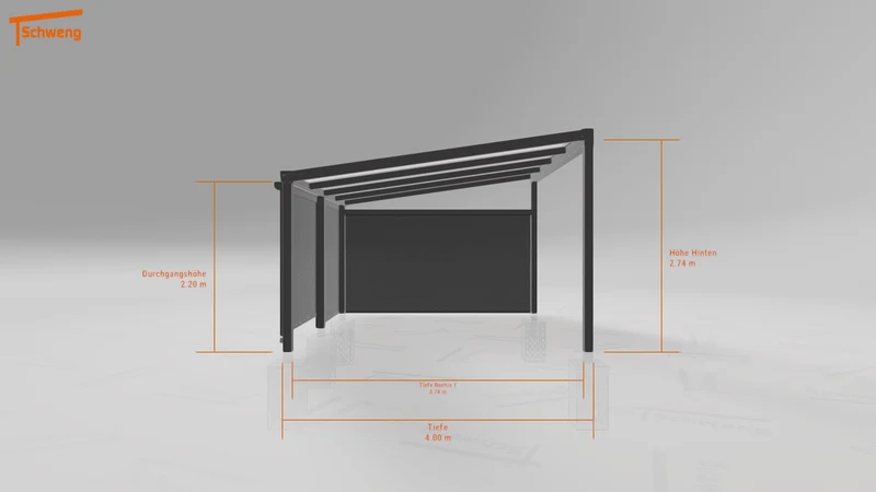 #DE Schweng Terrassenüberdachung S400 (ID pbjyby)