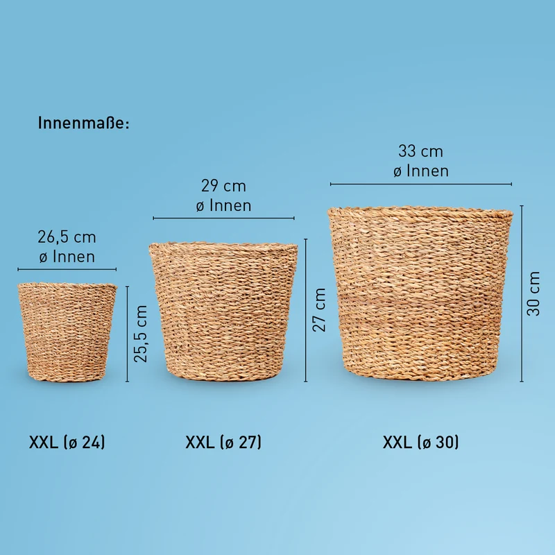 Übertopf aus Seegras XXL