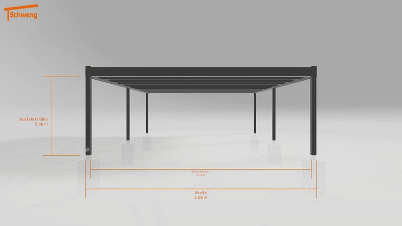 #DE Schweng Flachdachcarport C600+ (ID g72jm8) #MTG