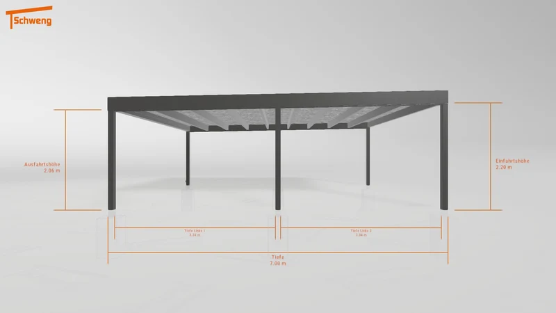 #DE Schweng Flachdachcarport C600+ (ID g72jm8) #MTG