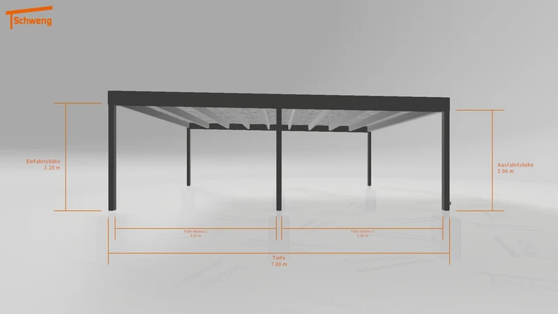 #DE Schweng Flachdachcarport C600+ (ID g72jm8) #MTG