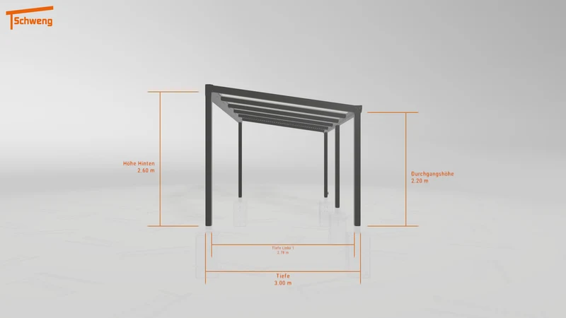 #DE Schweng Terrassenüberdachung S400 (ID k24bnq)