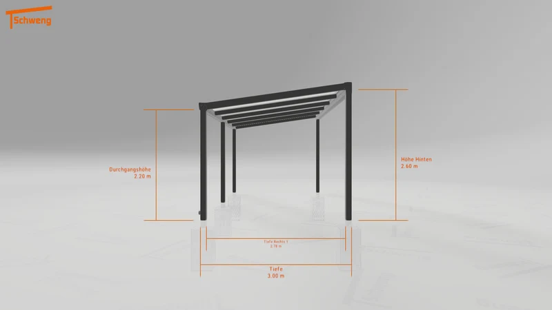#DE Schweng Terrassenüberdachung S400 (ID k24bnq)