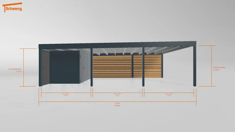 #DE Schweng Flachdachcarport C600+ (ID pb7xy4) #MTG
