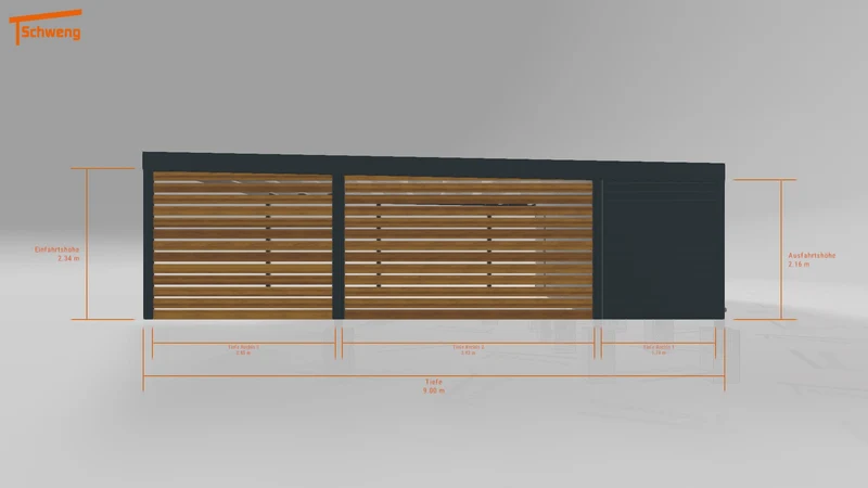 #DE Schweng Flachdachcarport C600+ (ID pb7xy4) #MTG