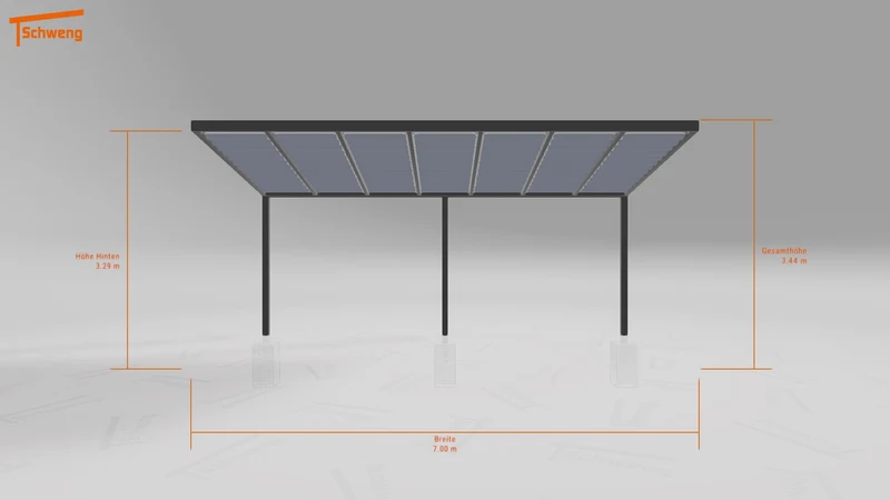 #DE Schweng Terrassenüberdachung S350 (ID 85289j)