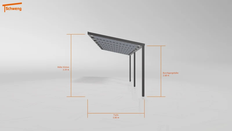 #DE Schweng Terrassenüberdachung S350 (ID 85289j)
