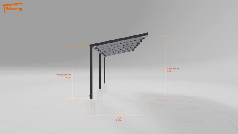 #DE Schweng Terrassenüberdachung S350 (ID 85289j)