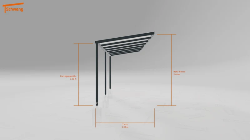 #DE Schweng Pultdachcarport S350 (ID 42jm22) #MTG