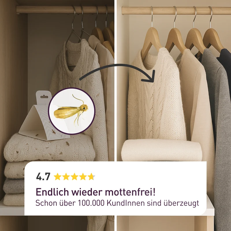 Schlupfwespen gegen Kleidermotten