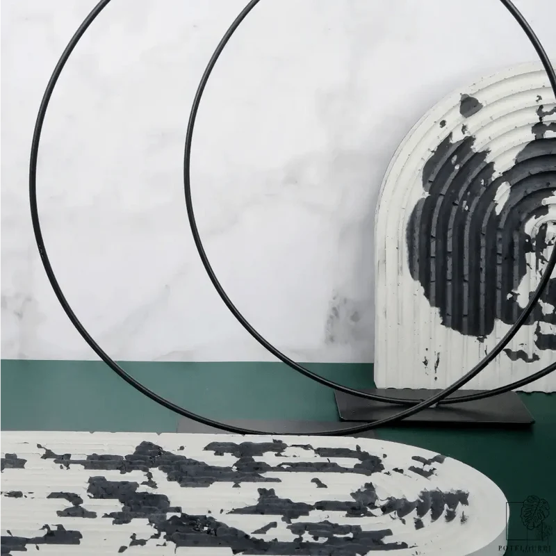AIRPLANT HOLDER - RING BLACK