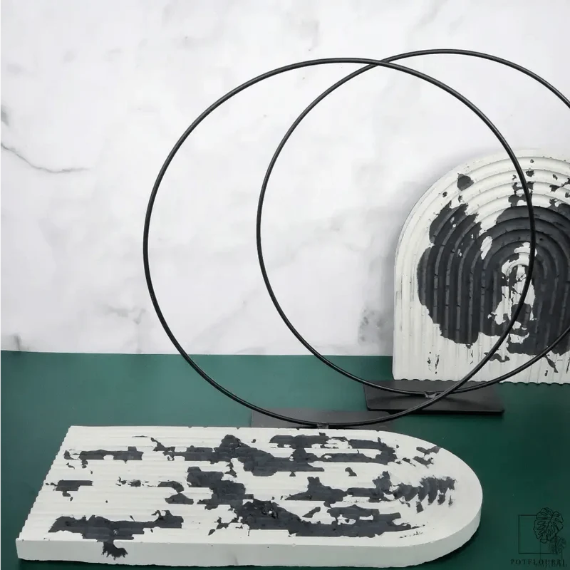 AIRPLANT HOLDER - RING BLACK