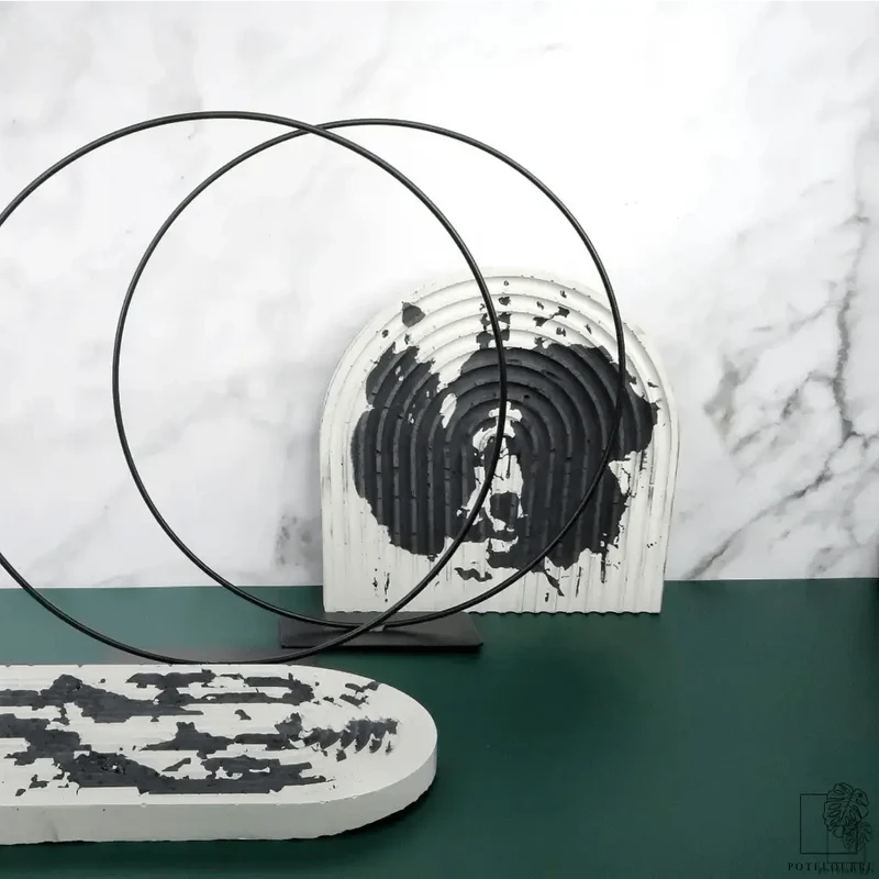 AIRPLANT HOLDER - RING BLACK