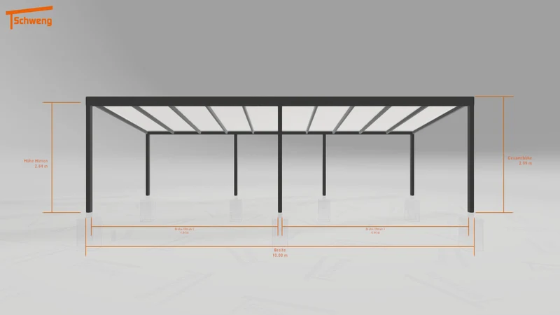 #DE Schweng Pultdachcarport S400 (ID 8528vn)