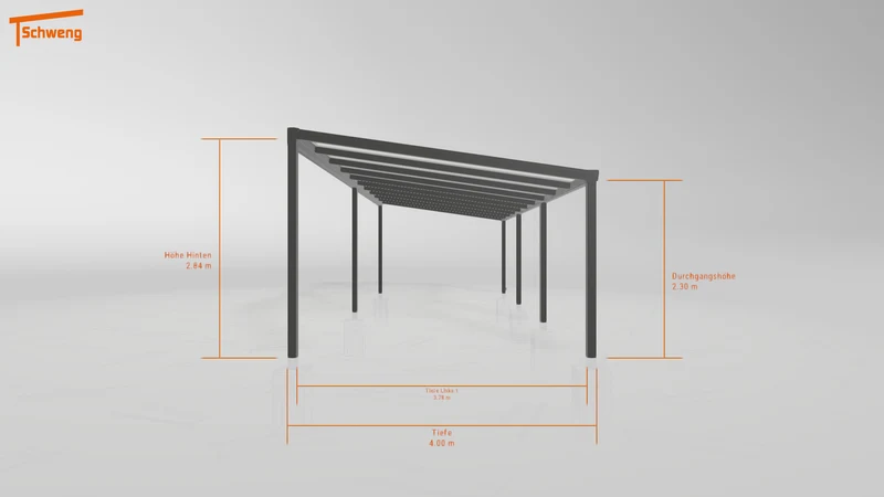 #DE Schweng Pultdachcarport S400 (ID 8528vn)