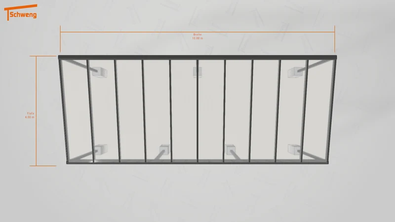 #DE Schweng Pultdachcarport S400 (ID 8528vn)